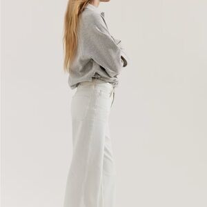 H&M Women's Cream Flare Jeans